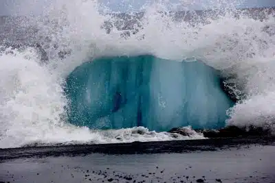 landscape photo of water splash