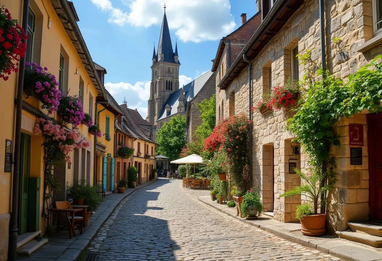 saignac  village  paysage